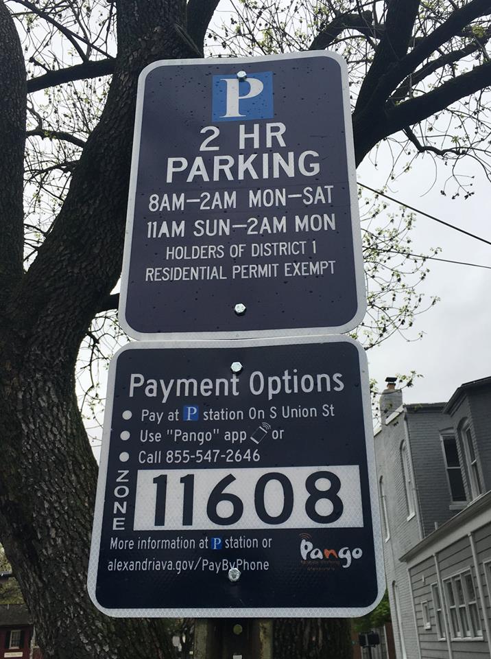 Parking Pay by Phone Sign
